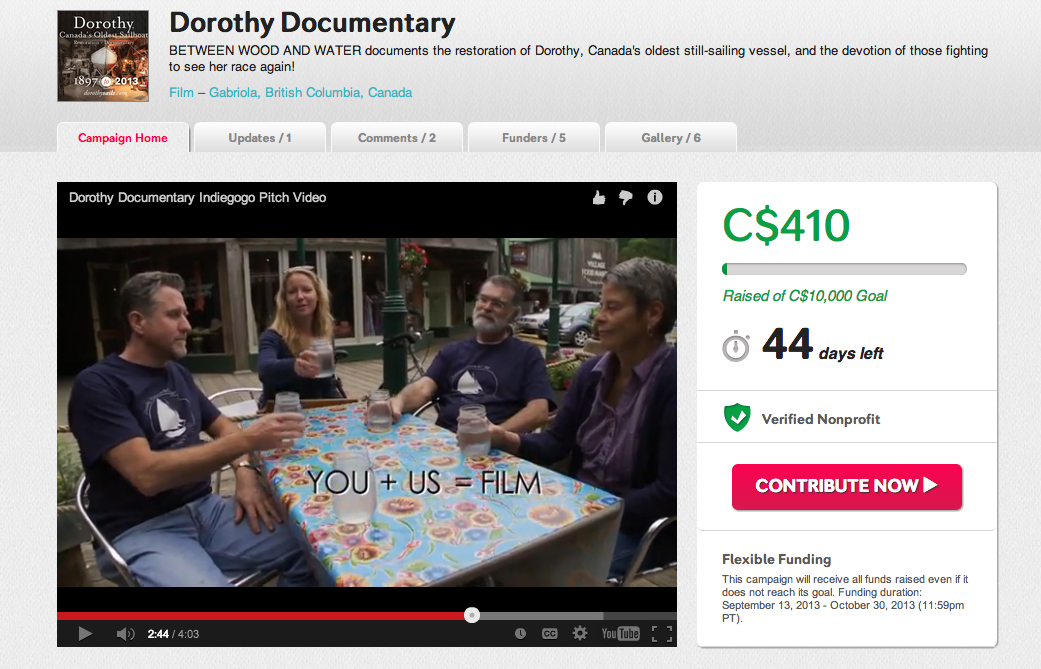 Dorothy Documentary fundraiser is live!